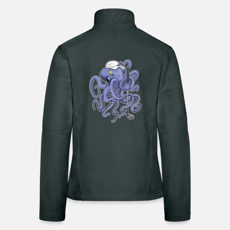 Krake Golf Golfschläger Frauen Softshelljacke
