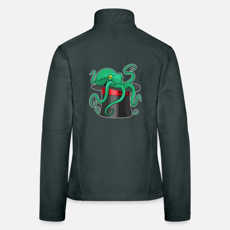 Octopus Wizard Cylinder Women's Softshell Jacket