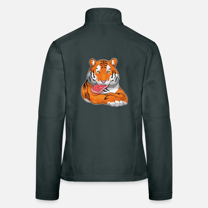 Tiger Fleisch Frauen Softshelljacke