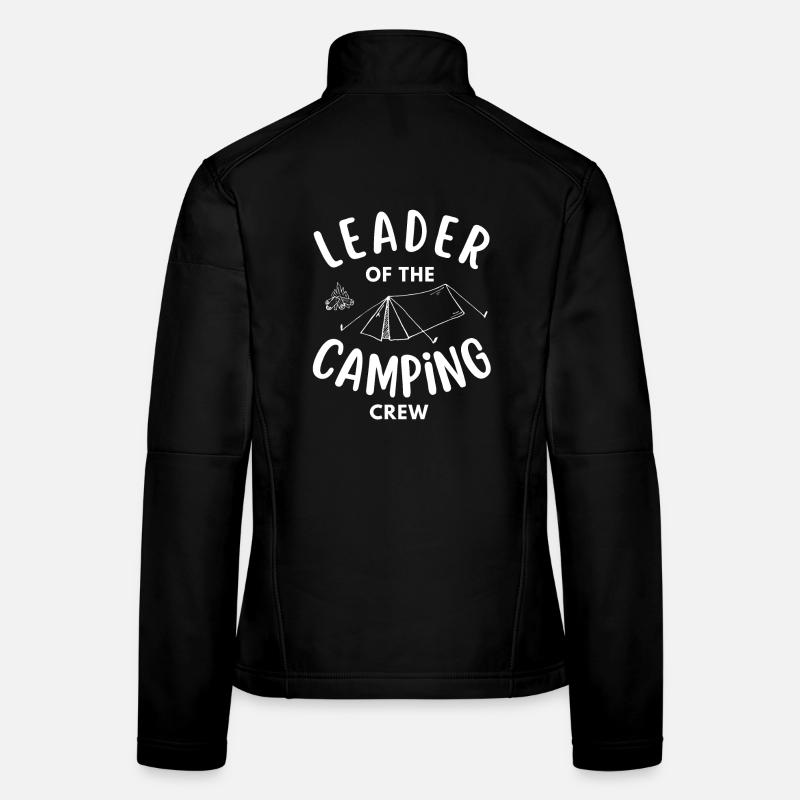 Chef der Camping Crew lustig Frauen Softshelljacke
