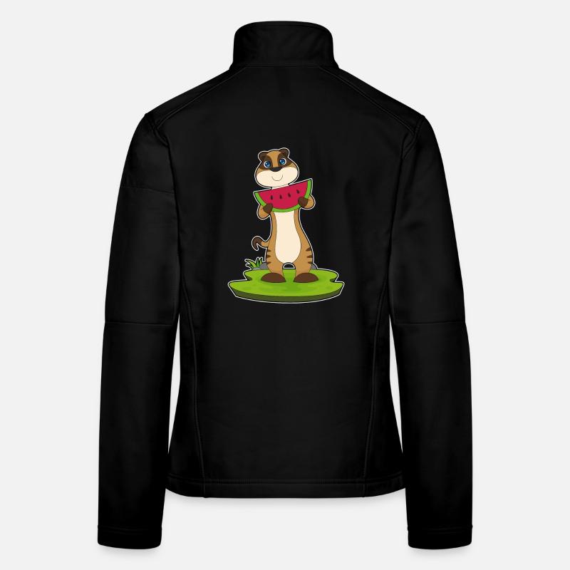 Erdmännchen Wassermelone  Frauen Softshelljacke