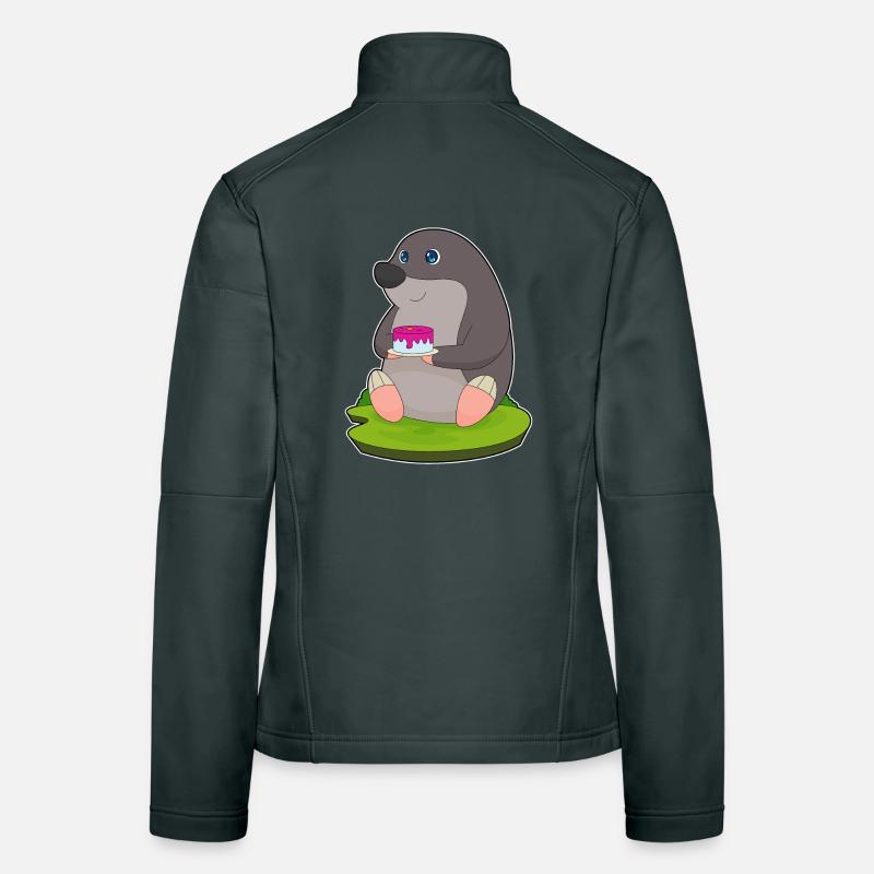 Gâteau taupe Veste en tissu softshell Femme