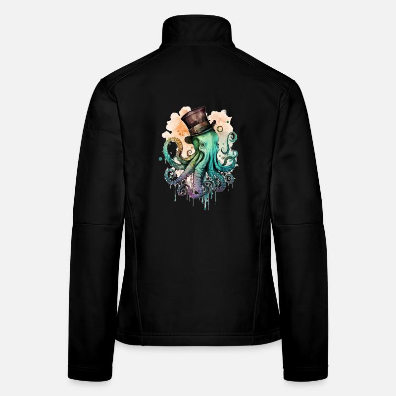 Octophus avec cylindre Veste en tissu softshell Femme