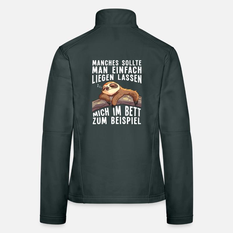 Faultier Morgenmuffel Langschläfer Schlafshirt Frauen Softshelljacke