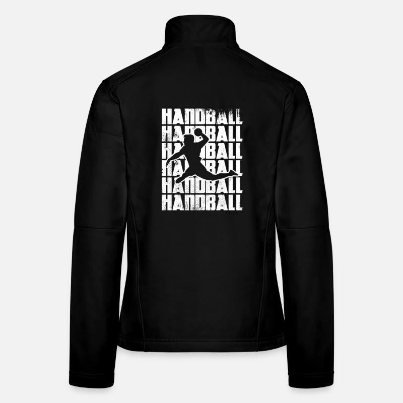Lustiger Handball Frauen Softshelljacke
