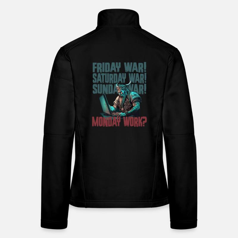 Monday work Programier-Wikinger Frauen Softshelljacke