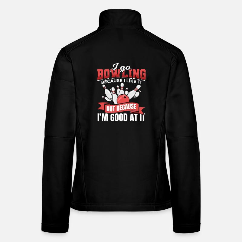 Je vais au bowling parce que j’aime ça Veste en tissu softshell Femme
