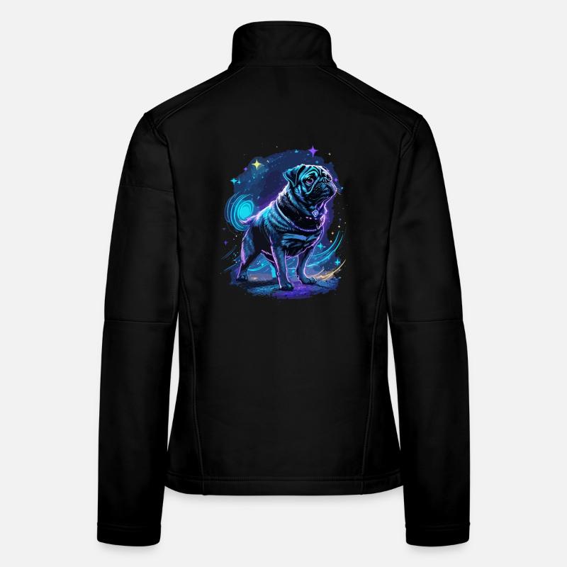Mops Mitternachtszauber Frauen Softshelljacke
