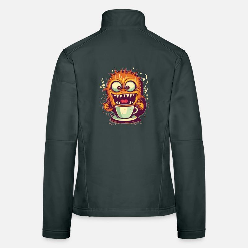 Monstre du café Veste en tissu softshell Femme