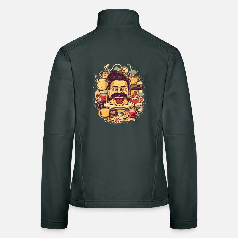 Crazy about coffee Women's Softshell Jacket