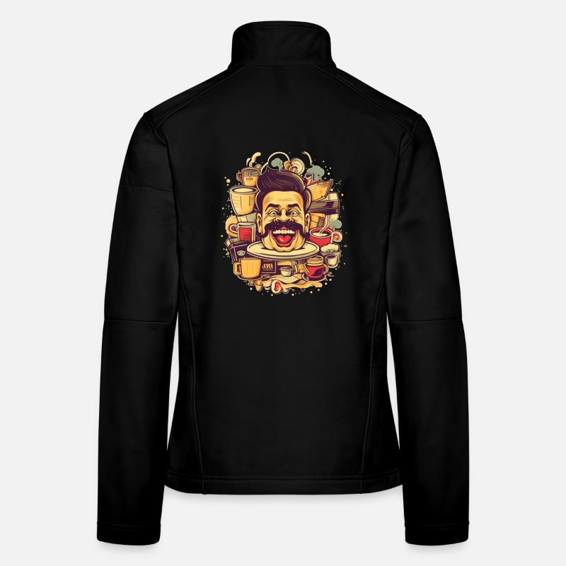Verrückt nach Kaffee Frauen Softshelljacke