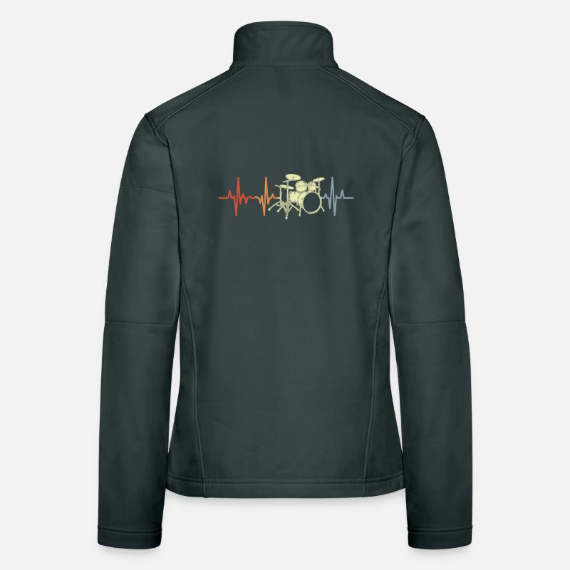 Batteur ECG Palpitations cardiaques Veste en tissu softshell Femme