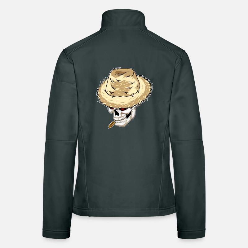 Skull Farmer Blé Veste en tissu softshell Femme