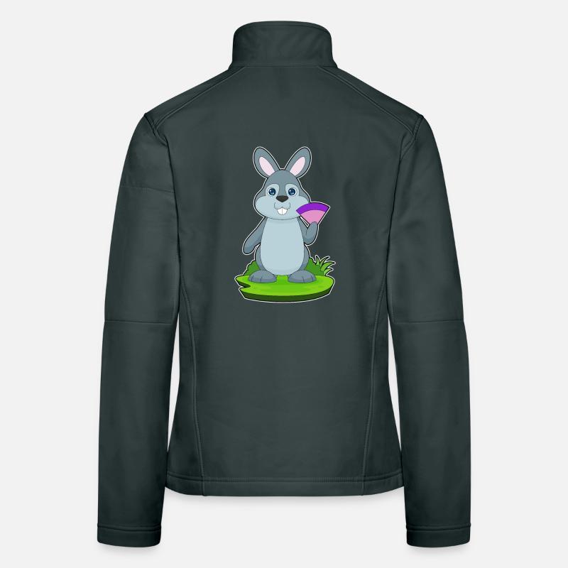 Ventilateur à main de lapin Veste en tissu softshell Femme
