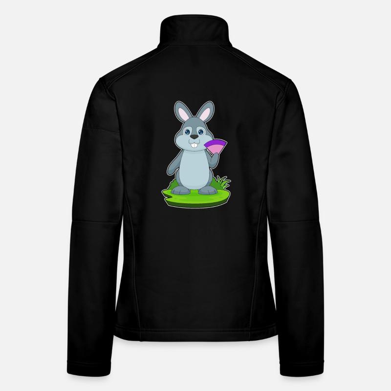 Ventilateur à main de lapin Veste en tissu softshell Femme