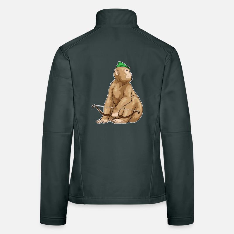Monkey Archer Bow Women's Softshell Jacket