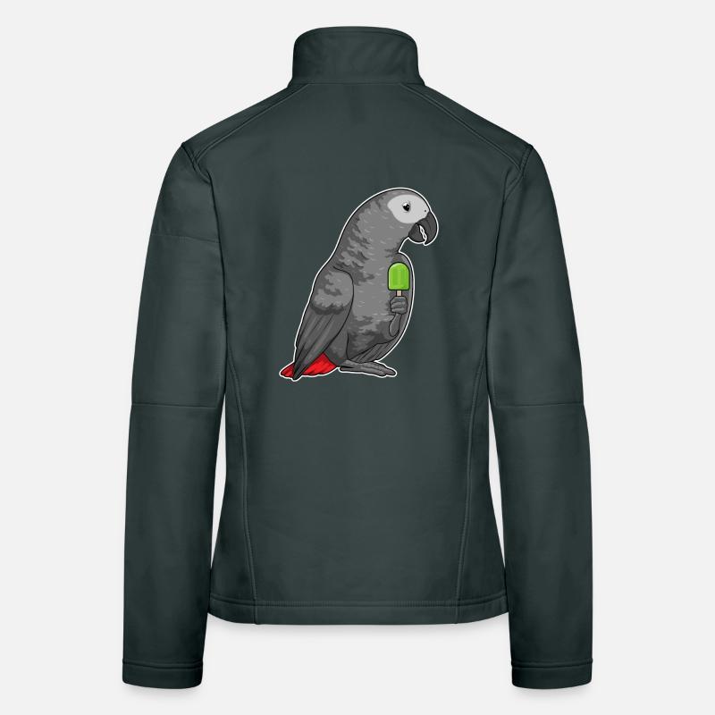 Perroquet Popsicle Veste en tissu softshell Femme