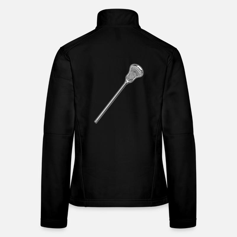 Lacrosse Schläger Zeichnung Frauen Softshelljacke