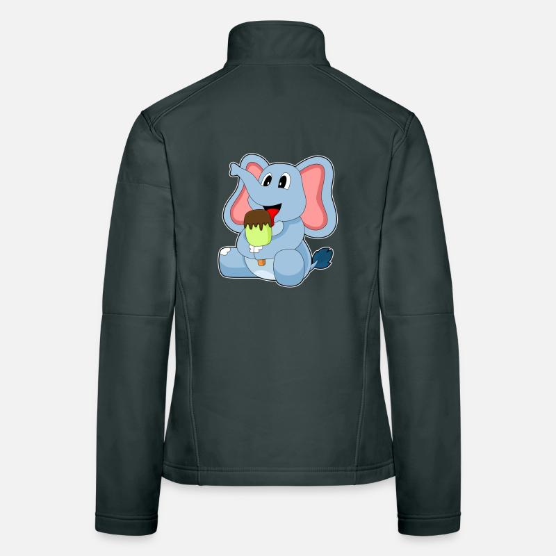 Popsicles d’éléphant Veste en tissu softshell Femme