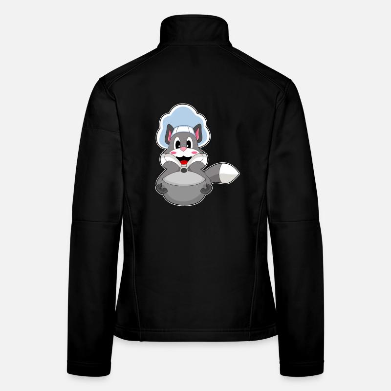 Cuisine de la cuisselle de chat Veste en tissu softshell Femme