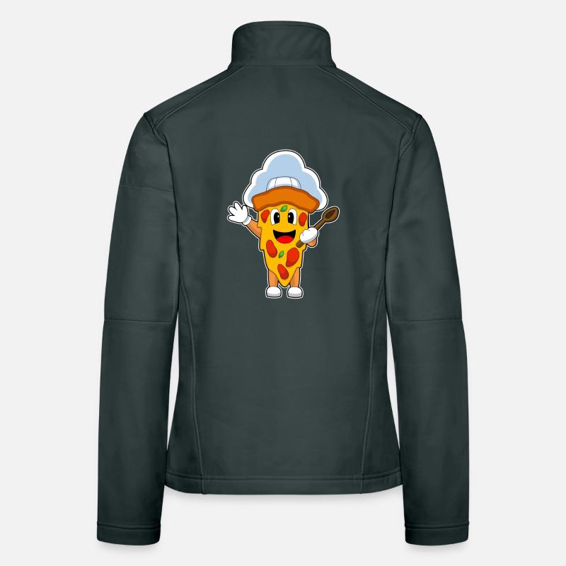 Cuisinier de pizza Cuillère de cuisine Veste en tissu softshell Femme