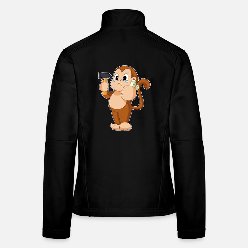 Monkey Craftsman Hammer Craft Women's Softshell Jacket