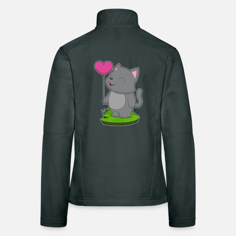 Cat Balloon Women's Softshell Jacket