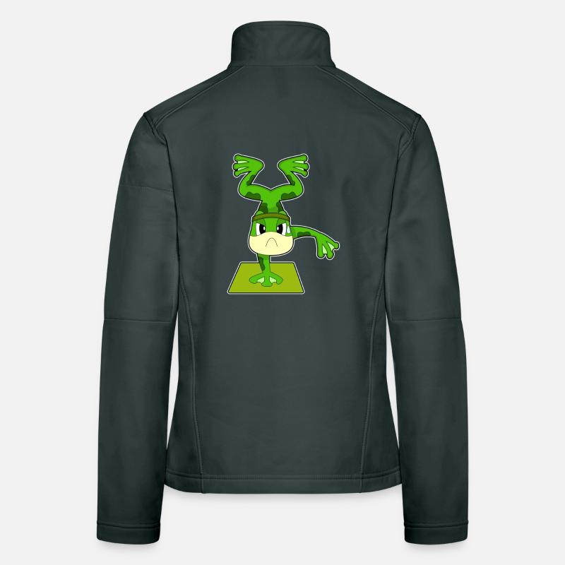 Frog Handstand Workout Gymnastics Women's Softshell Jacket