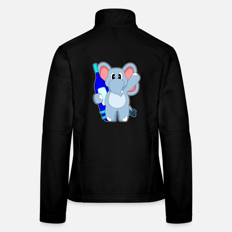Elephant Clinical Thermometer Women's Softshell Jacket