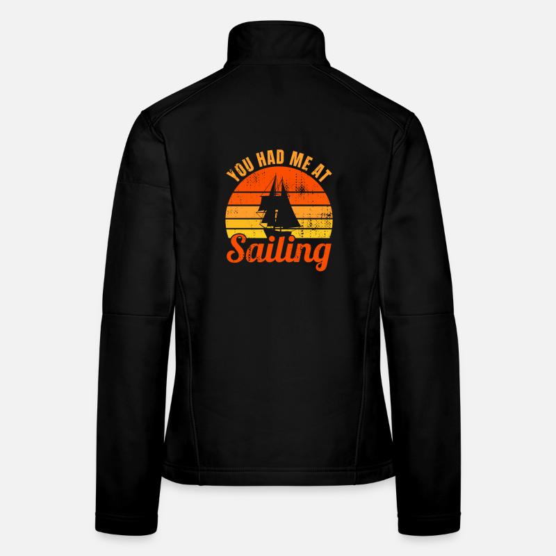 Segler Witz - Frauen Softshelljacke - Schwarz