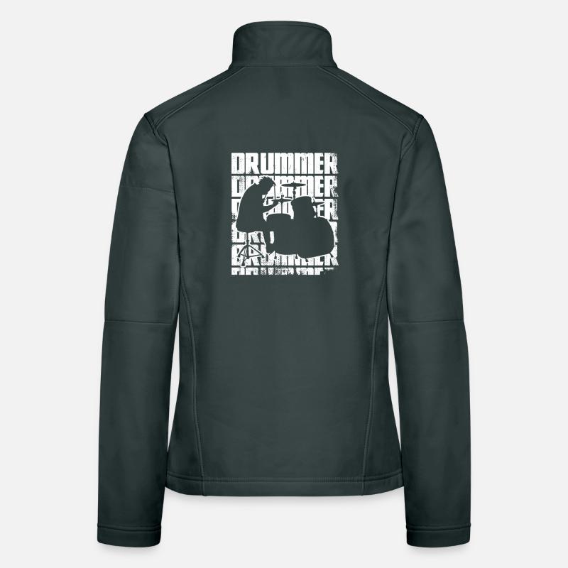 Lustiger Drummer Frauen Softshelljacke