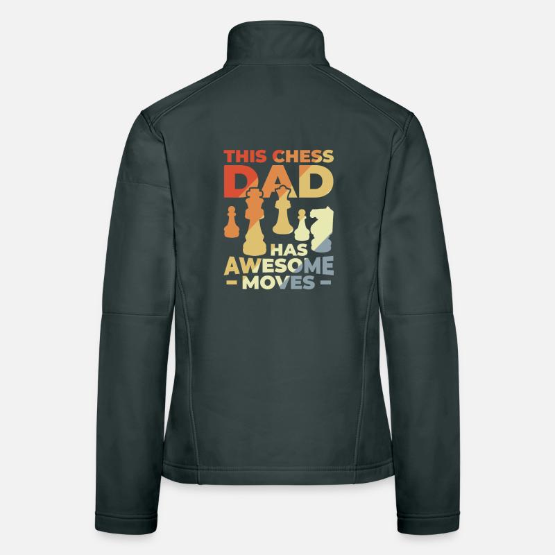 Papa d’échecs Veste en tissu softshell Femme