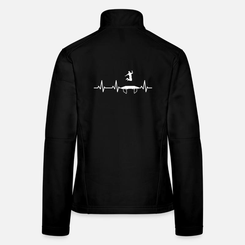 Trampolin Herzschlag - Frauen Softshelljacke - Schwarz