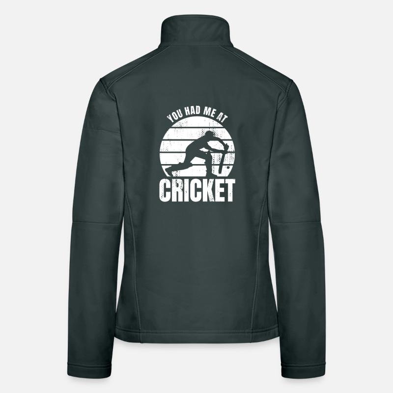 Cricketer Spruch Frauen Softshelljacke