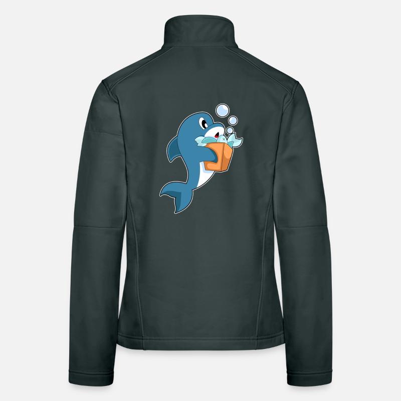 Poisson-dauphin Veste en tissu softshell Femme