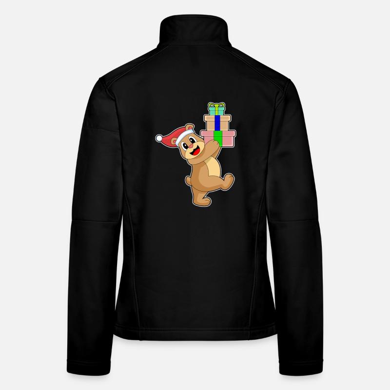 Bear Christmas Packages Women's Softshell Jacket
