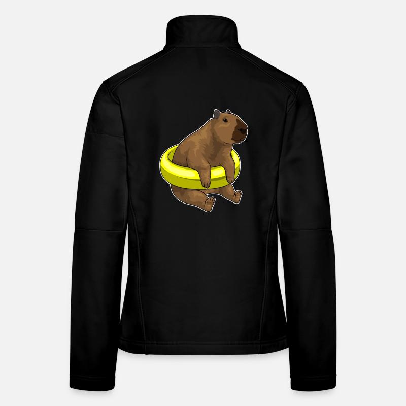 Été de la piscine de natation de Capybara Veste en tissu softshell Femme