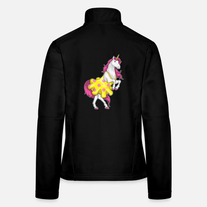 Einhorn Polka Dots Kleid Frauen Softshelljacke