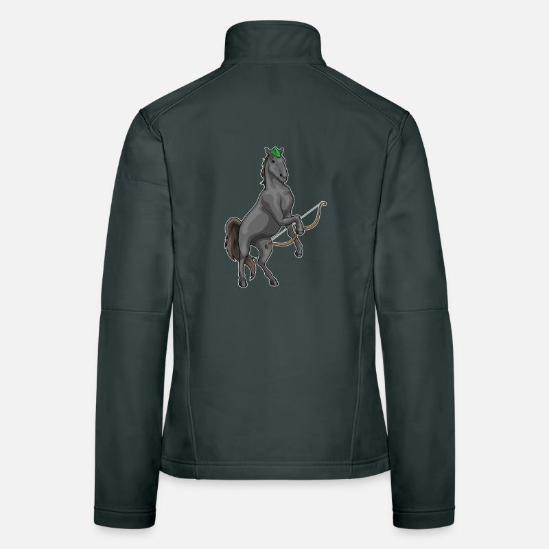 Arc d’archer de cheval Veste en tissu softshell Femme