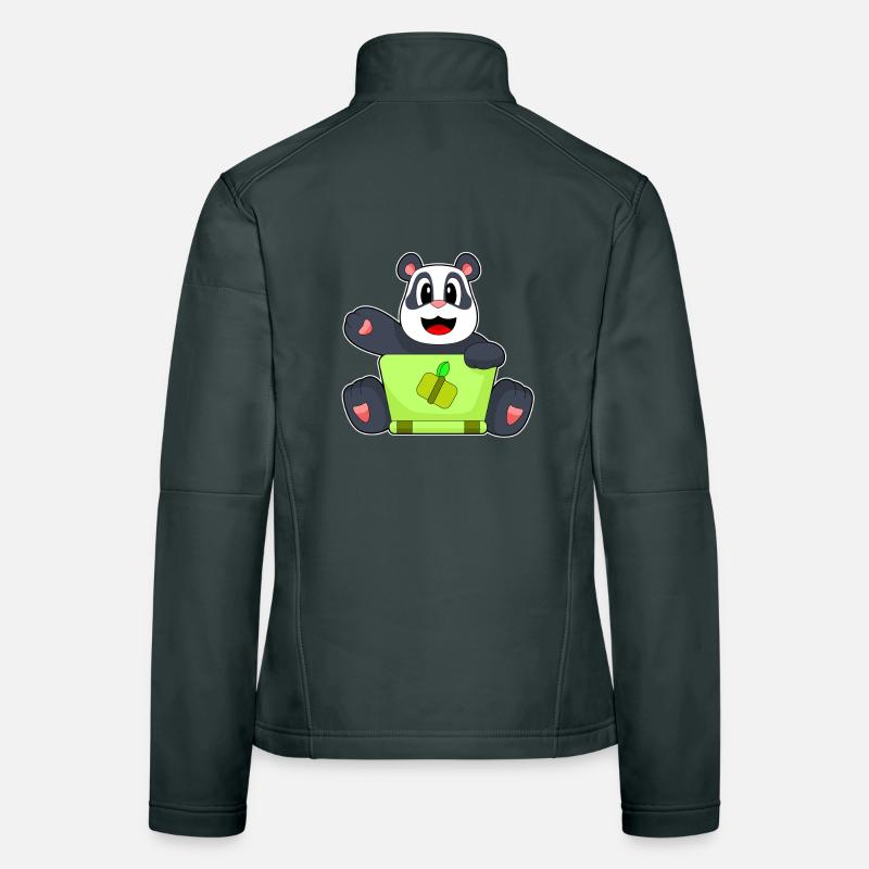 Panda Laptop Frauen Softshelljacke