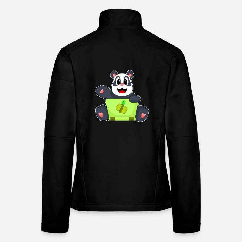 Panda Laptop Veste en tissu softshell Femme