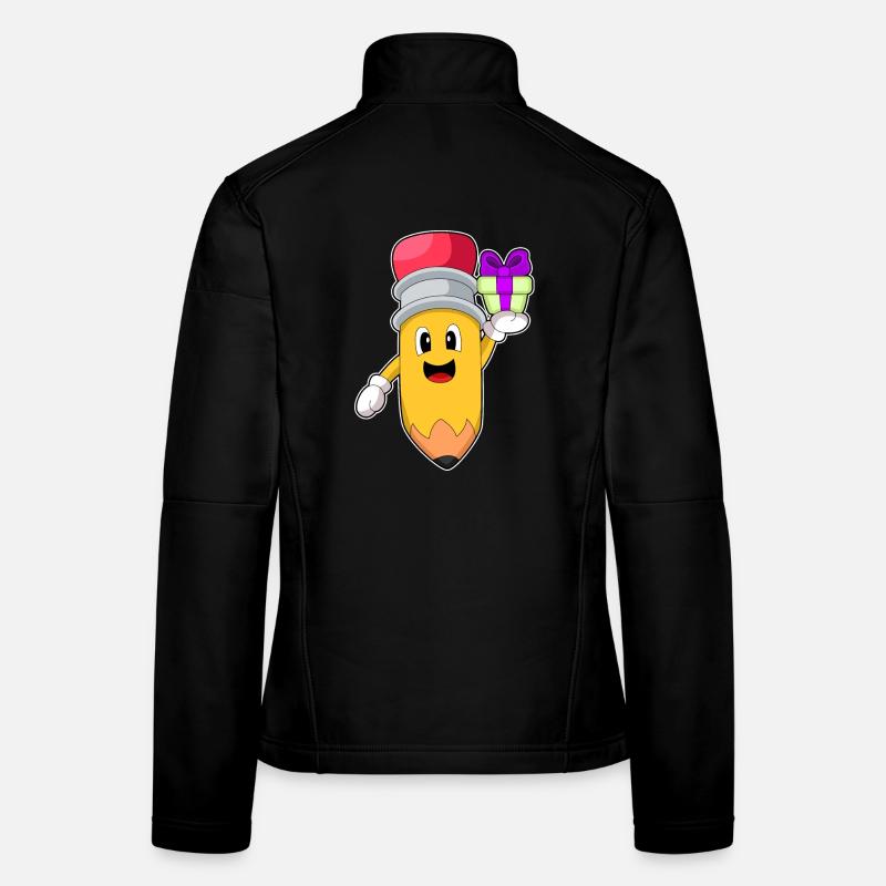 Pencil Christmas Package Women's Softshell Jacket