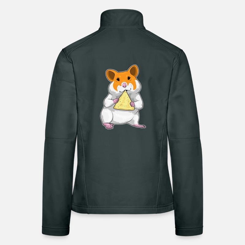 Croustilles de hamster Veste en tissu softshell Femme