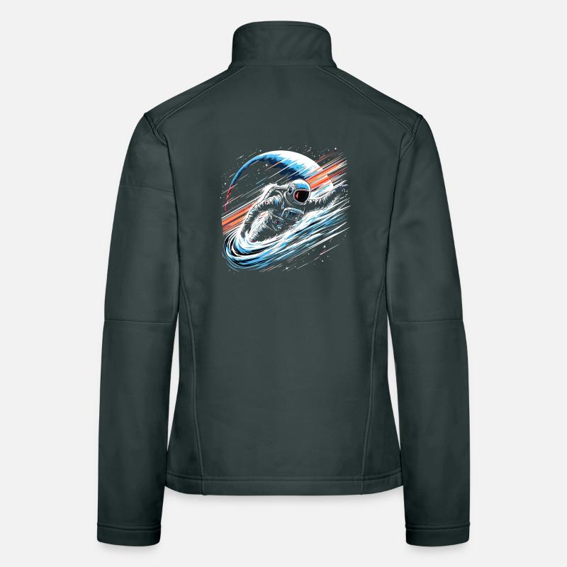 Astronaute Planète Espace Veste en tissu softshell Femme