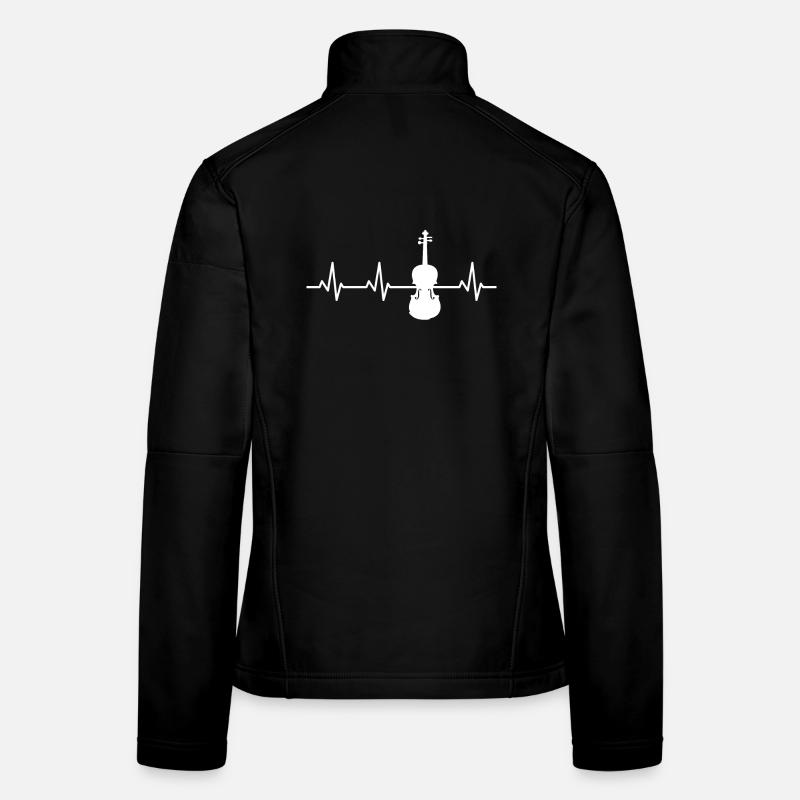 Herzschlag Violine Frauen Softshelljacke