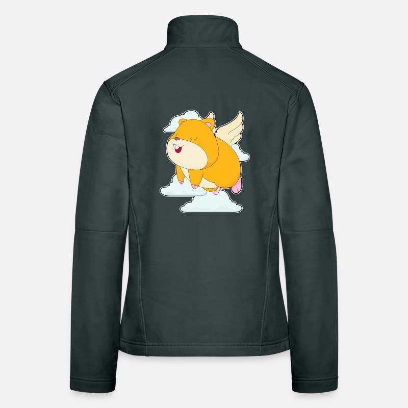 Nuages de hamster Veste en tissu softshell Femme