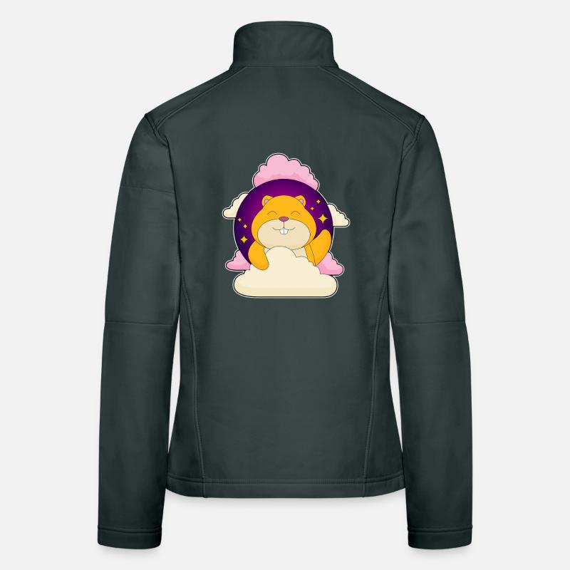 Hamster Wolken Frauen Softshelljacke