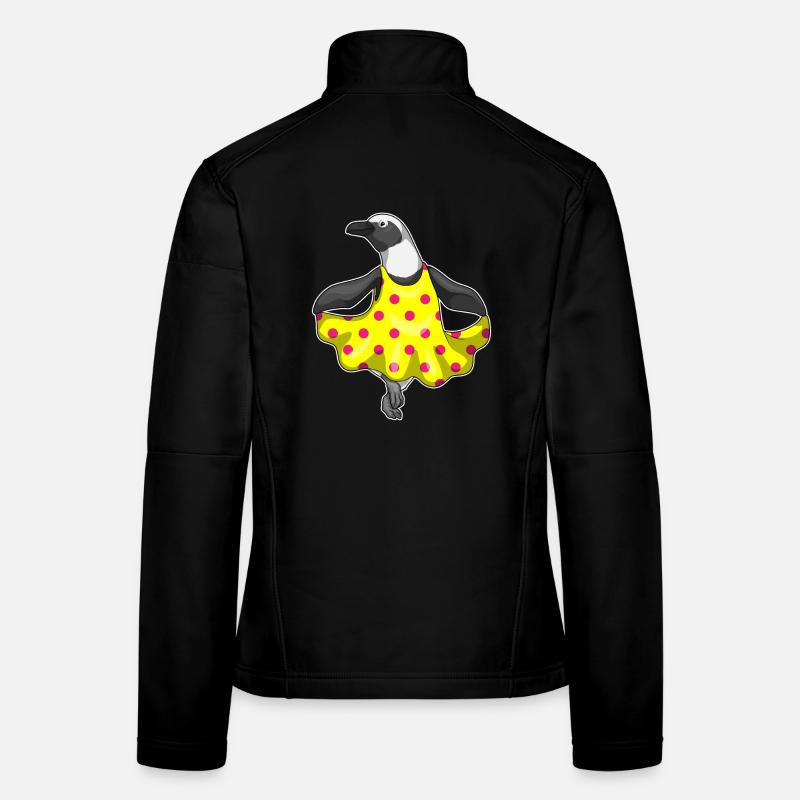 Pinguin Polka Dots Kleid Frauen Softshelljacke