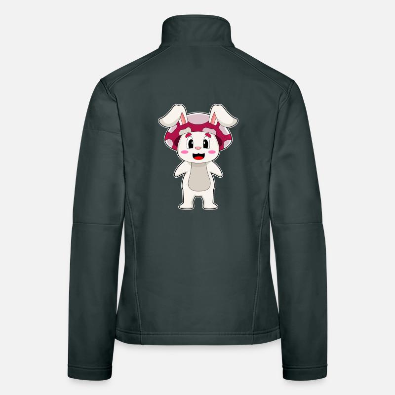Champignon lapin Veste en tissu softshell Femme