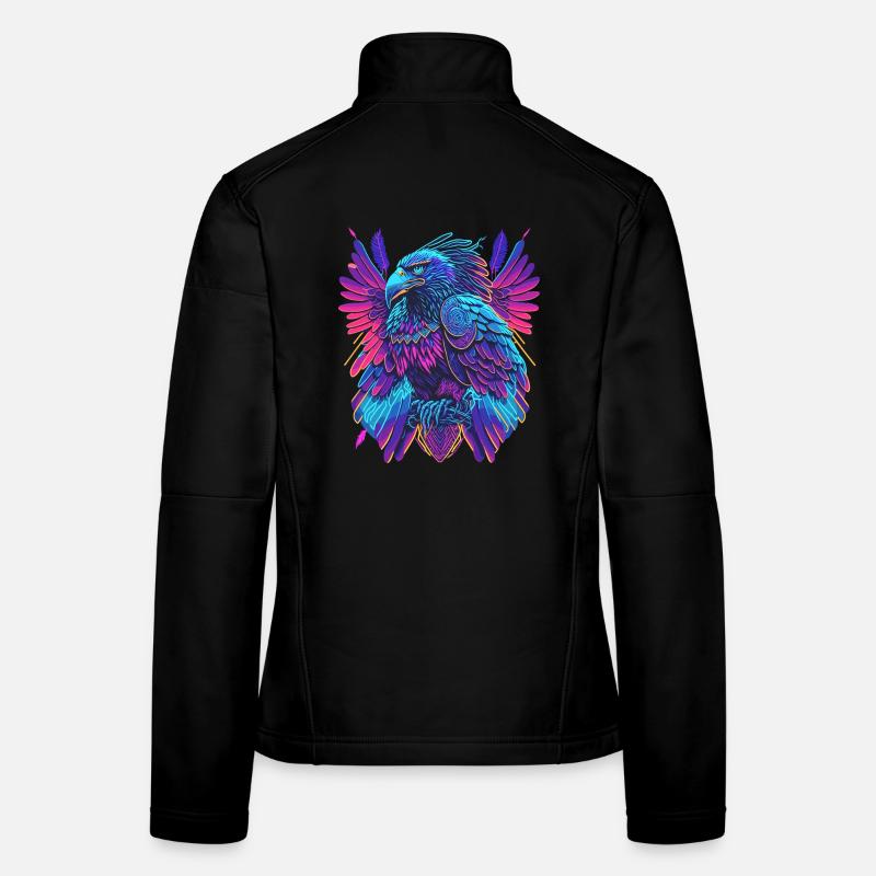 Néon Adler Synthwave Adler Veste en tissu softshell Femme
